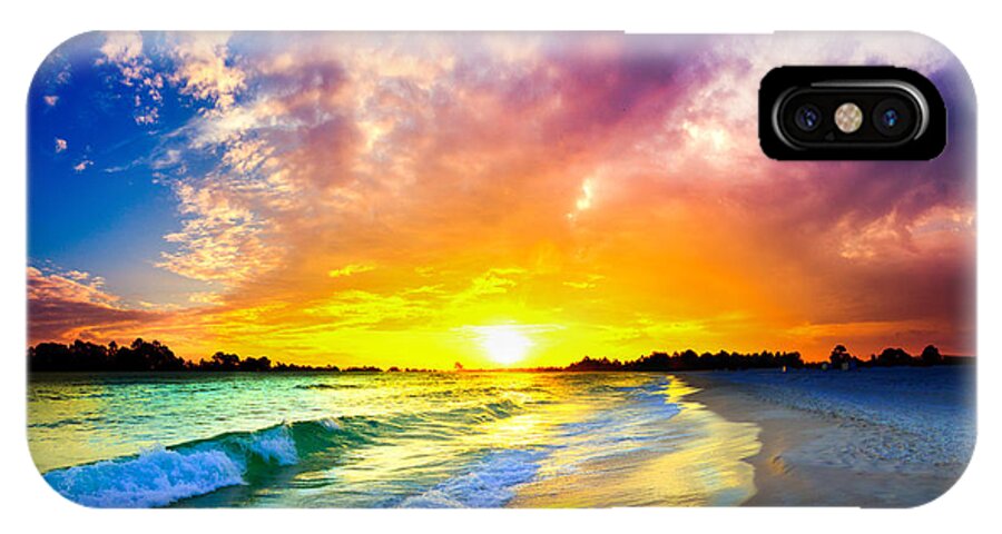 Most Beautiful Sunset iPhone X Case featuring the photograph The Most Beautiful Sunset In The World by Eszra Tanner