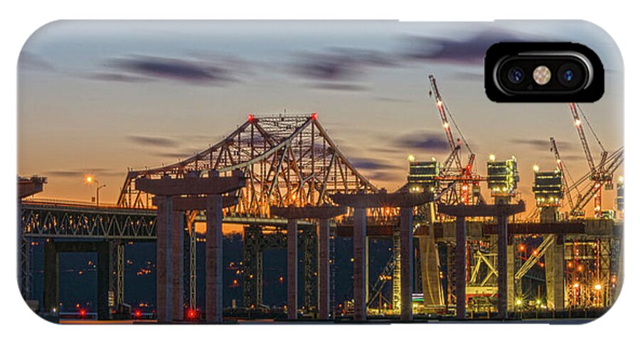Tappan Zee Bridge iPhone X Case featuring the photograph The Old and The New by Angelo Marcialis