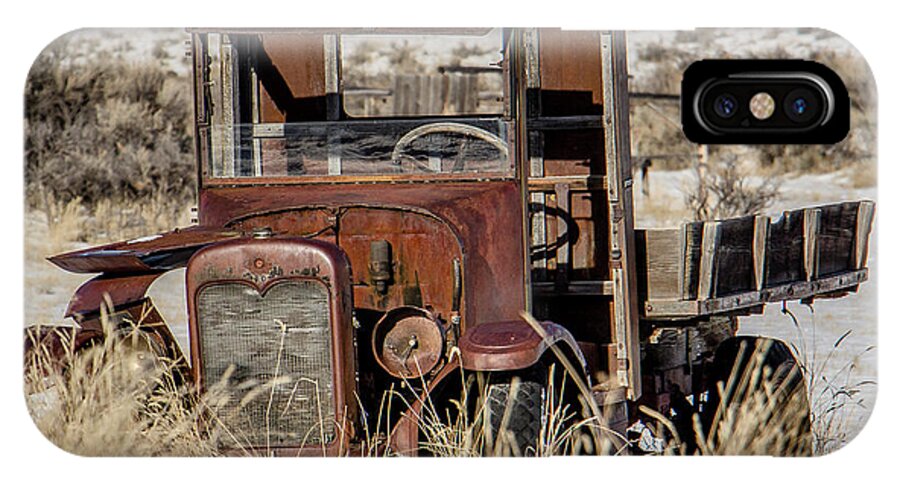 Bannack iPhone X Case featuring the photograph The Old Truck by Teresa Wilson