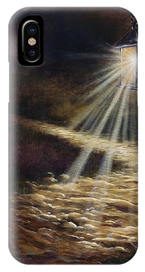 Path iPhone X Case featuring the painting The Path by Deborah Smith