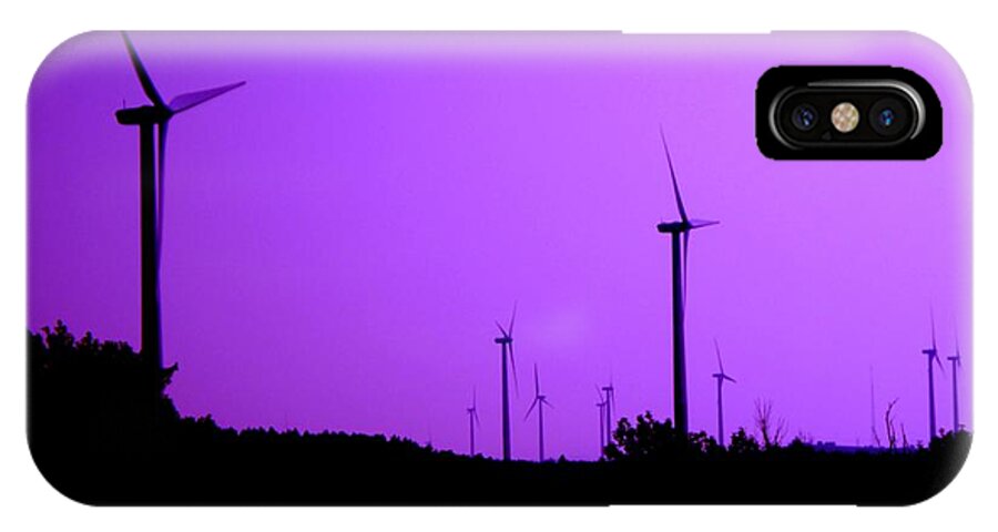 Purple iPhone X Case featuring the photograph The Purple Expanse by Christopher Brown