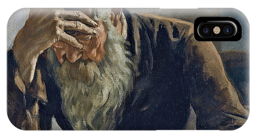 19th Century Art iPhone X Case featuring the painting The Reader by Ferdinand Hodler