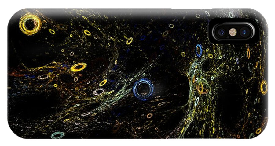 Fantasy iPhone X Case featuring the digital art The Sea of Holes by David Lane