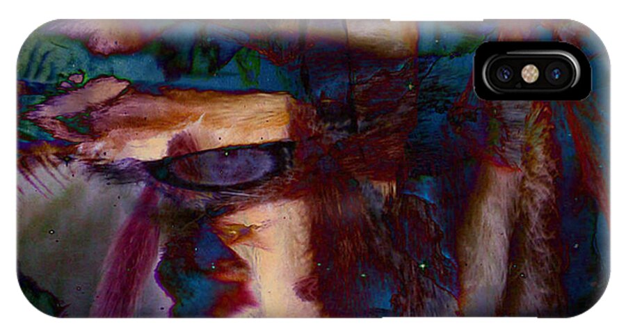 Abstract Digital Art iPhone X Case featuring the photograph The Seeker by Linda Murphy