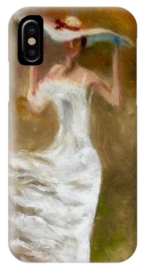 Figurative iPhone X Case featuring the painting The Summer Wind by Stephen King