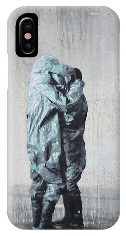 Abstract iPhone X Case featuring the photograph The Survivors by Kicking Bear Productions