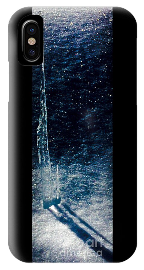 Shadows iPhone X Case featuring the photograph The Tower of Ice Shadows by Jennifer Lake