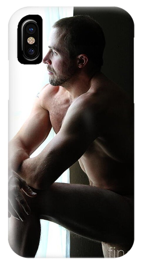 Figure iPhone X Case featuring the photograph They Can't See Me by Robert D McBain