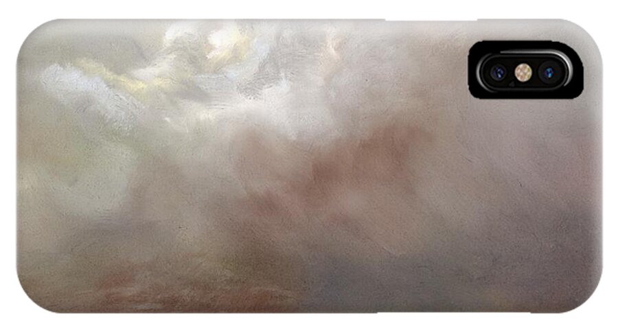 Cloud Painting iPhone X Case featuring the painting Things Are About to Change by Frances Marino