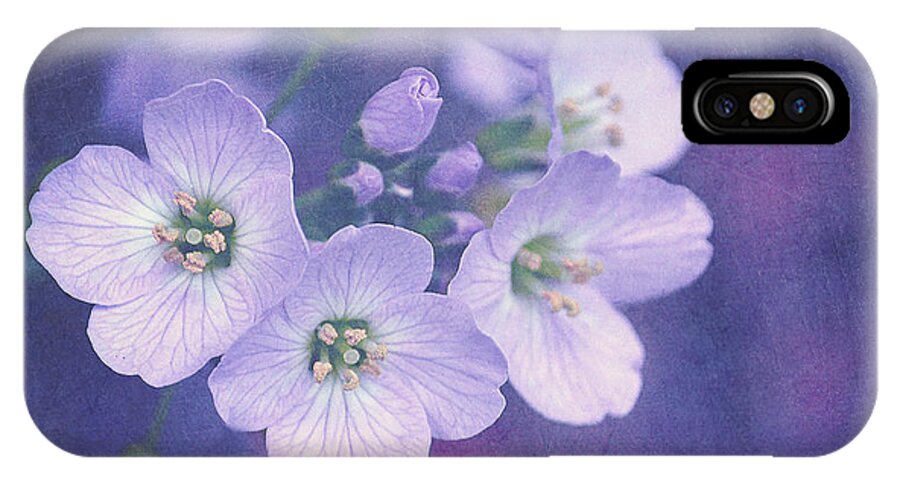 Purple iPhone X Case featuring the photograph This enchanted evening by Lyn Randle