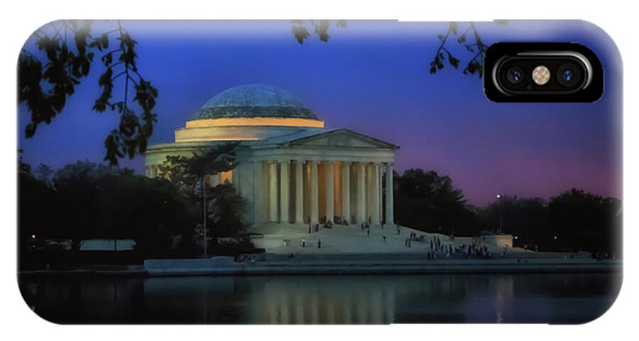 Thomas Jefferson Memorial iPhone X Case featuring the photograph Thomas Jefferson Memorial Sunset by Elizabeth Dow