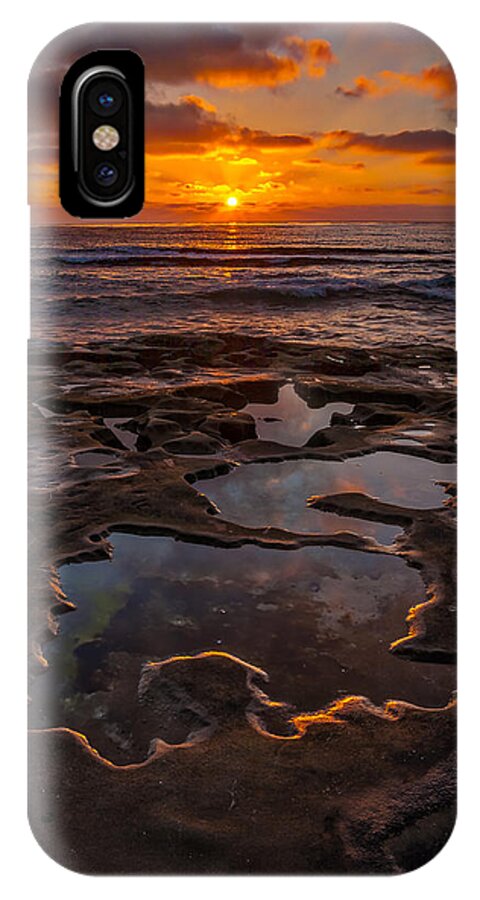 Beach iPhone X Case featuring the photograph Tidepools at La Jolla by Peter Tellone