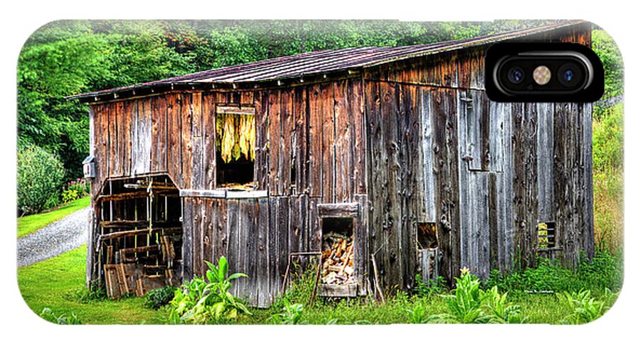 Tobacco iPhone X Case featuring the photograph Tobacco Barn by Dale R Carlson