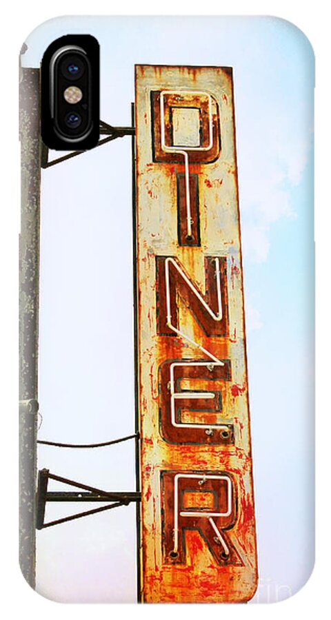 Diner iPhone X Case featuring the photograph Tom's Diner by Beth Ferris Sale