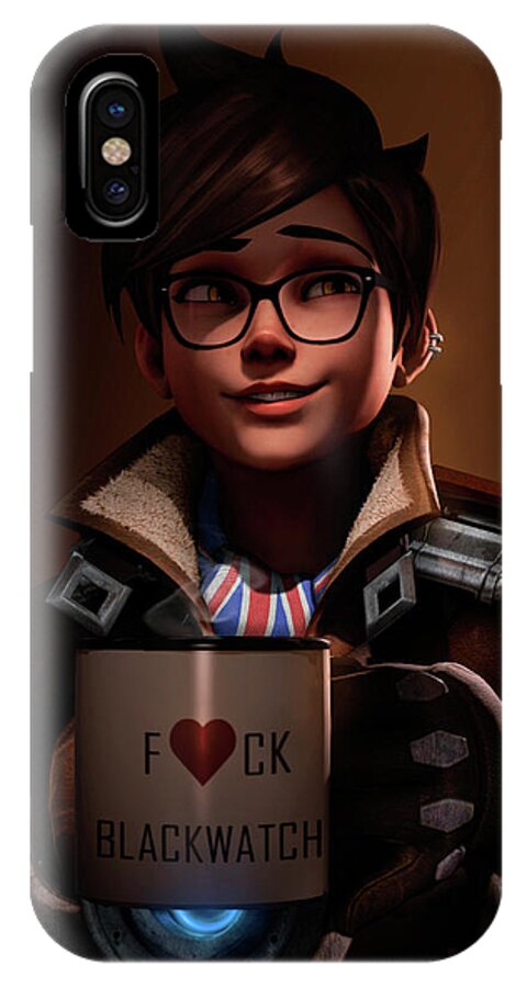 Tracer Overwatch iPhone X Case by Evgeny Bubley - Fine Art America