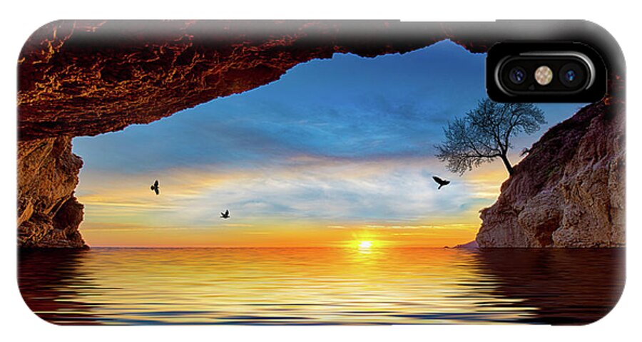Sunset iPhone X Case featuring the photograph Tranquility by Mimi Ditchie