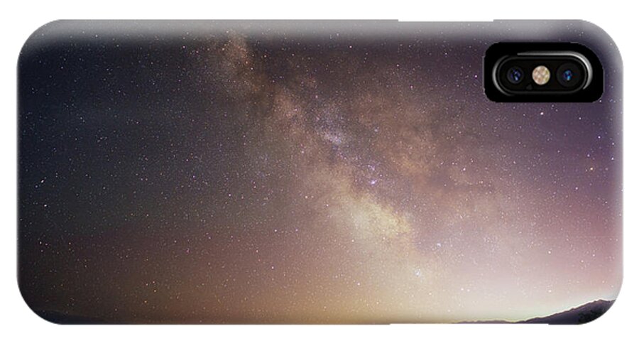 Astrophotography iPhone X Case featuring the photograph Trappers Loop Milky Way by Ryan Moyer