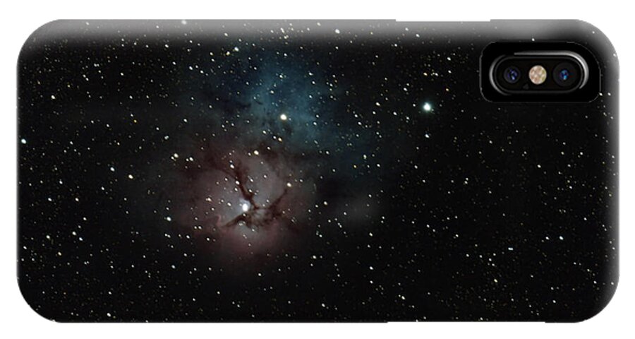 M20 iPhone X Case featuring the photograph Trifid Nebula by David Watkins