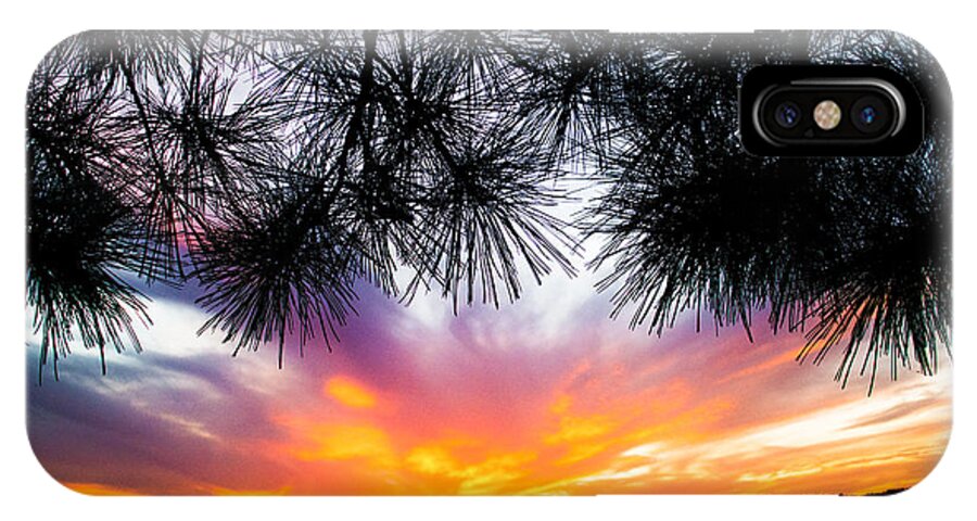 Tropical Sunset iPhone X Case featuring the photograph Tropical Sunset by Parker Cunningham