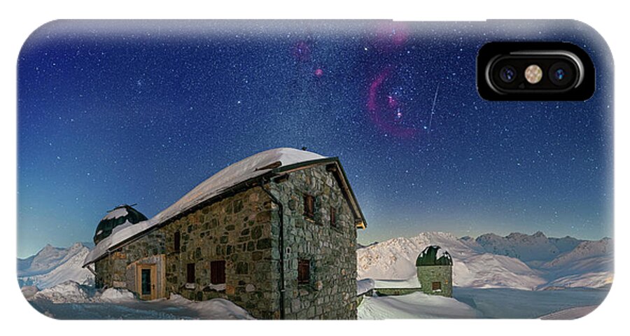 Mountains iPhone X Case featuring the photograph Tschuggen Observatory by Ralf Rohner