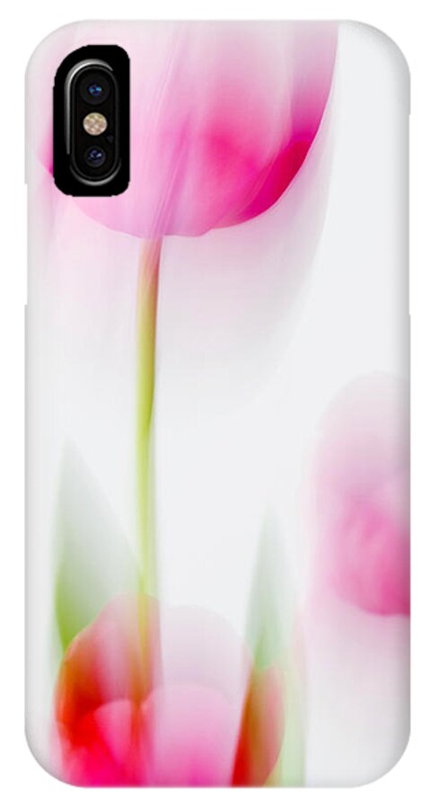 Tulip iPhone X Case featuring the photograph Tulip Impressions by Diane Fifield