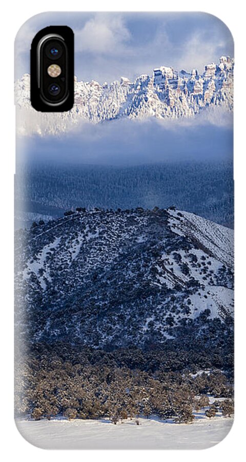 Ridgway iPhone X Case featuring the photograph Turret Ridge In Winter by Denise Bush