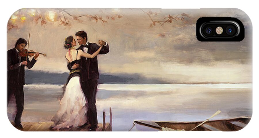 Romance iPhone X Case featuring the painting Twilight Romance by Steve Henderson