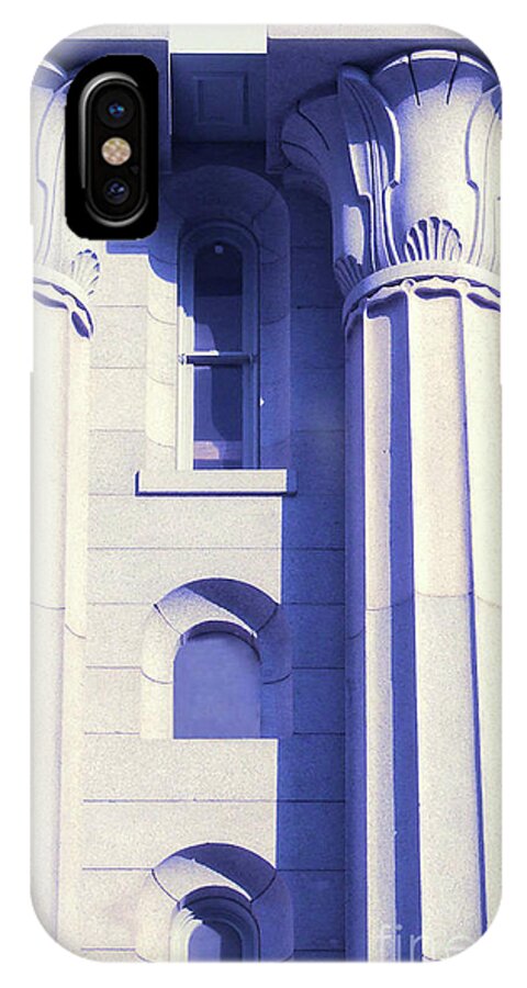 Columns iPhone X Case featuring the photograph Two Columns by Frances Ann Hattier