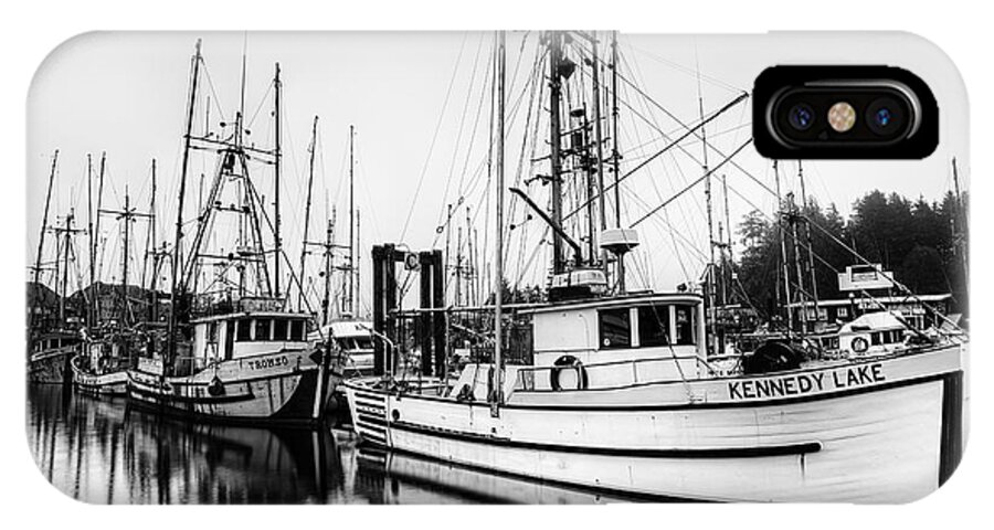 Boats iPhone X Case featuring the photograph Ucluelet Harbour - Vancouver Island BC by Mark Kiver