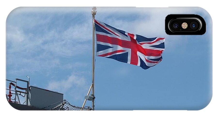 Flag iPhone X Case featuring the photograph Union Jack by Richard Brookes