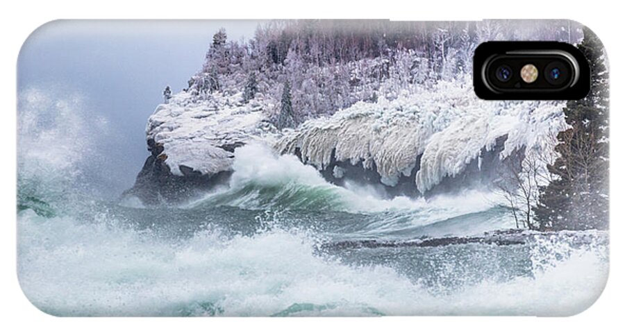 Lake Superior iPhone X Case featuring the photograph Unleashed by Mary Amerman
