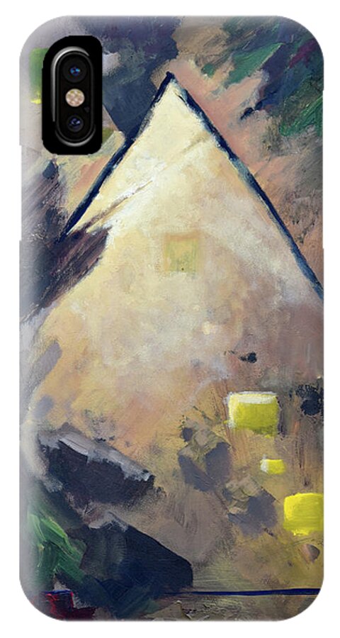 Abstract Painting iPhone X Case featuring the painting Untitled Abstract 730-17 by Sean Seal