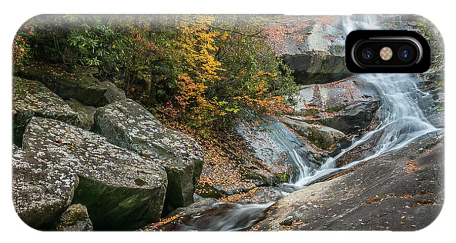 Upper Creek Falls iPhone X Case featuring the photograph Upper Creek Falls by Chris Berrier