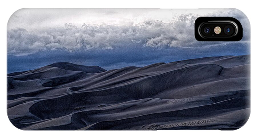 Great Sand Dunes National Park iPhone X Case featuring the photograph Velvet at Night by Alana Thrower