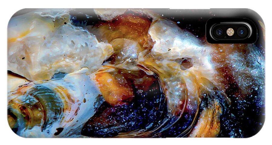 Sea Shell iPhone X Case featuring the photograph Vilano Sea Shell Constellation by Gina O'Brien