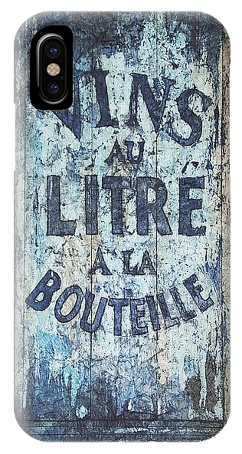 Wine iPhone X Case featuring the painting Vins au Litre by Diane Fujimoto
