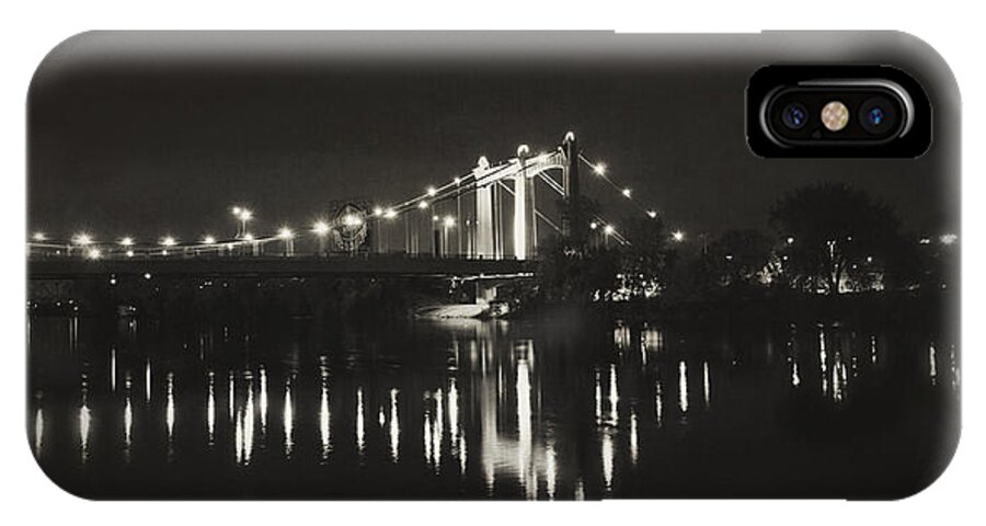 Hennepin iPhone X Case featuring the photograph Vintage Hennepin Bridge by Hermes Fine Art