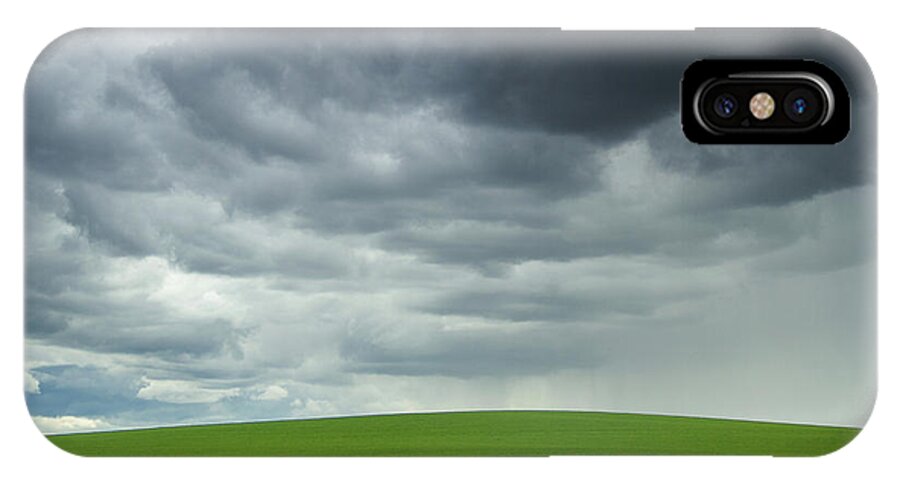 Palouse Rolling Fields iPhone X Case featuring the photograph Waiting for something by Kunal Mehra
