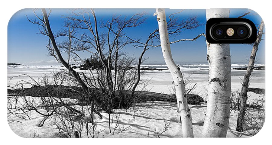 Lake Superior iPhone X Case featuring the photograph Waiting for Spring by Doug Gibbons