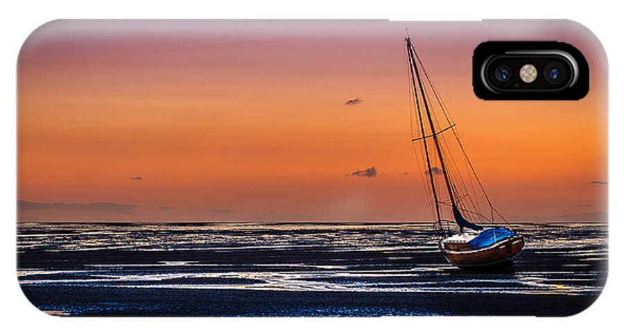 England iPhone X Case featuring the photograph Waiting for the Tide by Peter OReilly