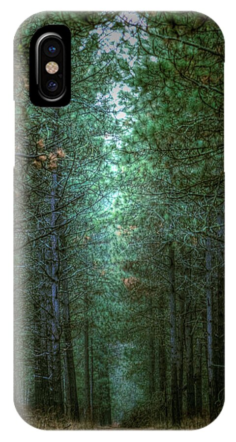 Landscape iPhone X Case featuring the photograph Walk in the Woods by Loni Collins