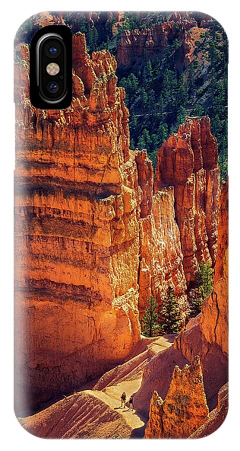 Bryce Canyon iPhone X Case featuring the photograph Walking Among Giants by John Hight