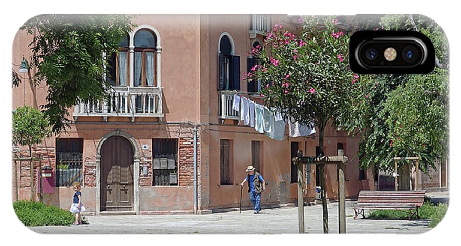 Murano iPhone X Case featuring the photograph Walking In A Quiet Neighborhood On Murano by Rick Rosenshein