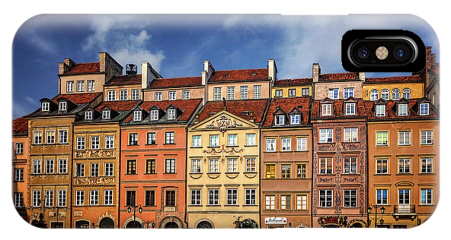 Warsaw iPhone X Case featuring the photograph Warsaw Old Town Market Square by Carol Japp
