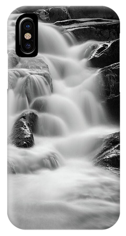 Nature iPhone X Case featuring the photograph water stair in Ilsetal, Harz by Andreas Levi