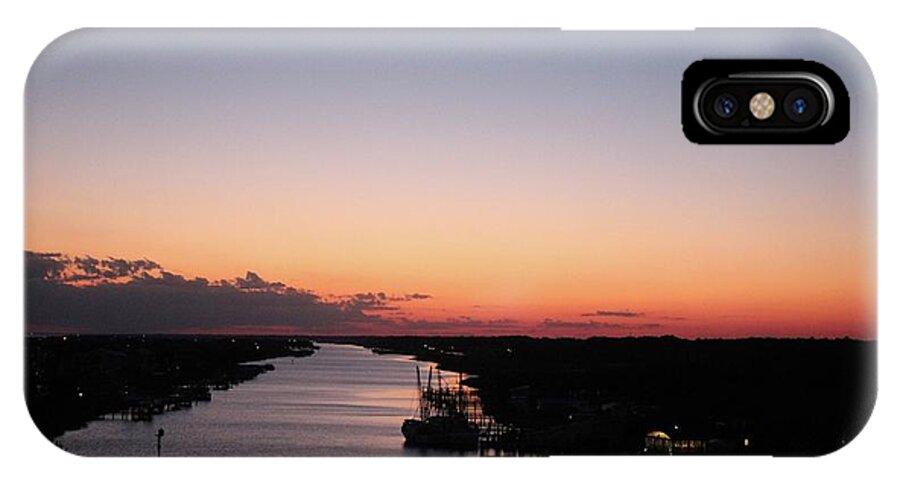 Holden Beach iPhone X Case featuring the photograph Waterway Sunset #1 by Cynthia Guinn