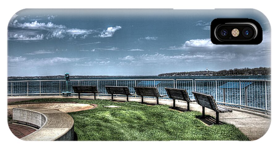 Pier iPhone X Case featuring the photograph West Lake Okoboji Pier by Gary Gunderson