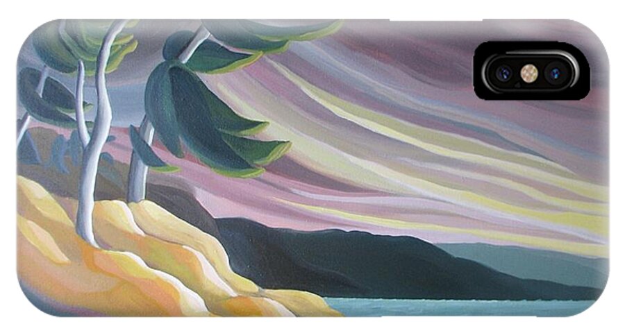 Group Of Seven iPhone X Case featuring the painting West Wind by Barbel Smith