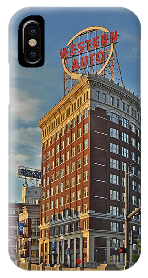 Western Auto Building Also Known As The Coca Cola Building iPhone X Case featuring the photograph Western Auto 01 by Shelley Wood