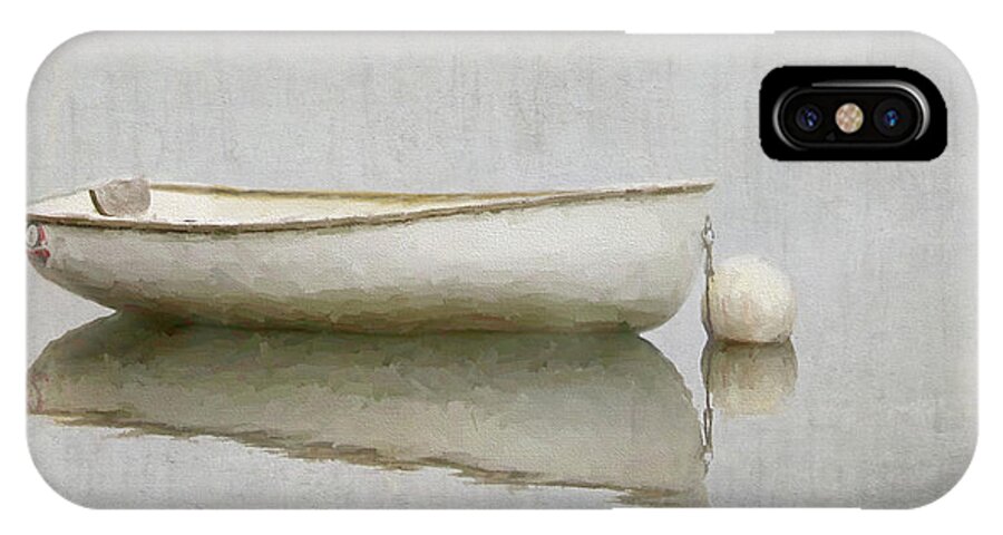 White Boat iPhone X Case featuring the photograph White boat by Karen Lynch